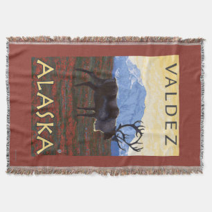 Karibu-Szene - Valdez, Alaska Decke