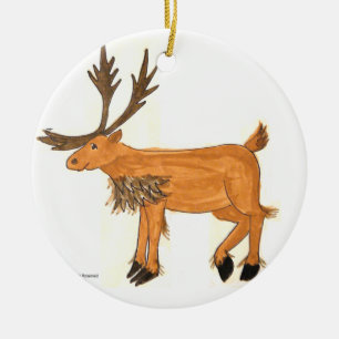 Karibu-Verzierung Keramik Ornament