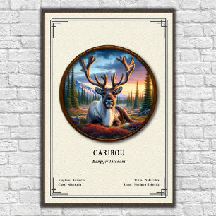 Karibu-Zoologie-Serie Poster