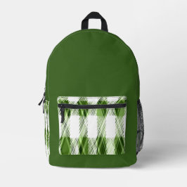 Kariert Bedruckter Rucksack