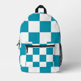 Kariert Bedruckter Rucksack