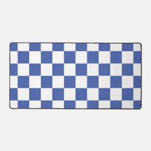 Kariert Blau und Weiß Retro Schreibtischunterlage