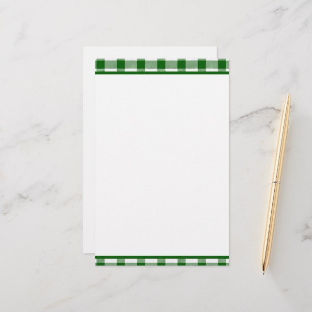 Kariert Briefpapier (Vorderseite/Rückseite Beispiel)
