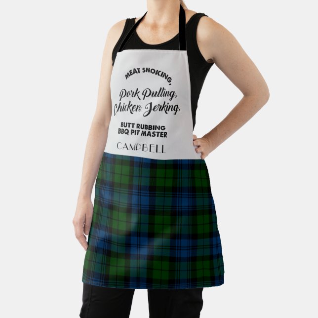 Kariert Clan Campbell Military Karo Tartan Kitchen Schürze (InSitu)