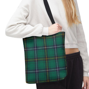 Kariert Clan Henderson Tartan Green Blue Karo Tasche