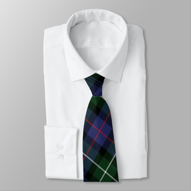 Kariert Clan MacKenzie Lila Black Karo Tartan Krawatte (Gebunden)