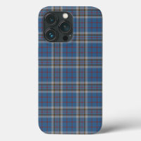 Kariert Clan Thompson Gray Blue Karo Tartan