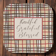 Kariert dankbar dankbar gesegnet