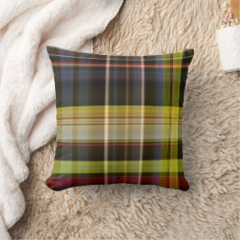 Kariert dekoratives Kissen