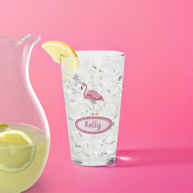 Kariert Flamingo Glas (Von Creator hochgeladen)