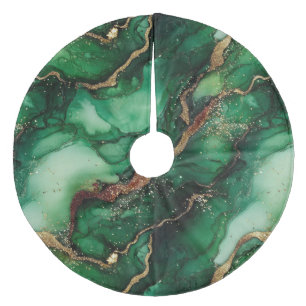 Kariert Fleece Weihnachtsbaumdecke