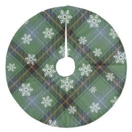 Kariert Fleece Weihnachtsbaumdecke