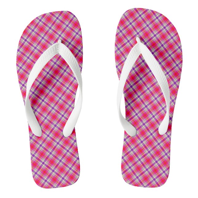 Kariert Flip Flops (Fußbett)
