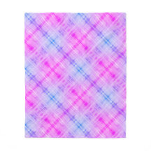 Kariert Fuschia Blue Boho