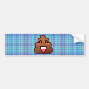 kariert gekackt Emoji Autoaufkleber