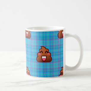 kariert gekackt Emoji Kaffeetasse