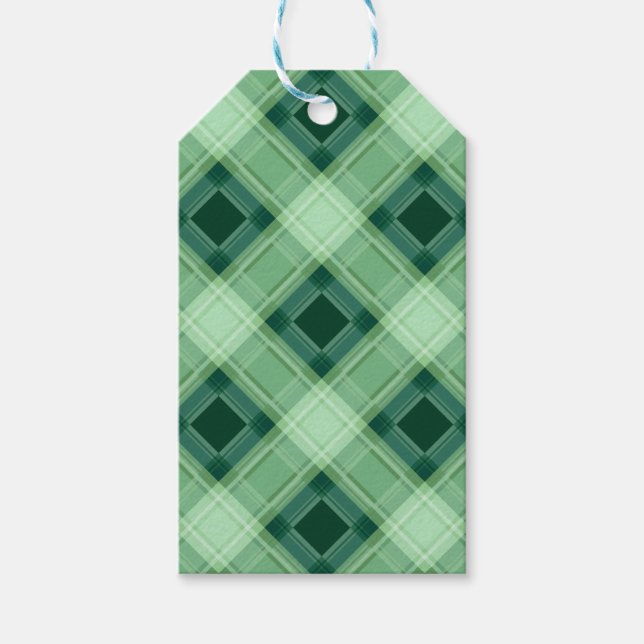 Kariert Geschenkanhänger (Vorderseite)