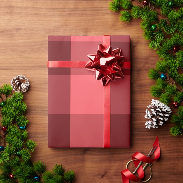Kariert Geschenkpapier (Feiertagsgeschenk)