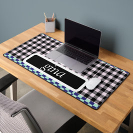 Kariert Gingham Personalisiert Schreibtischunterlage