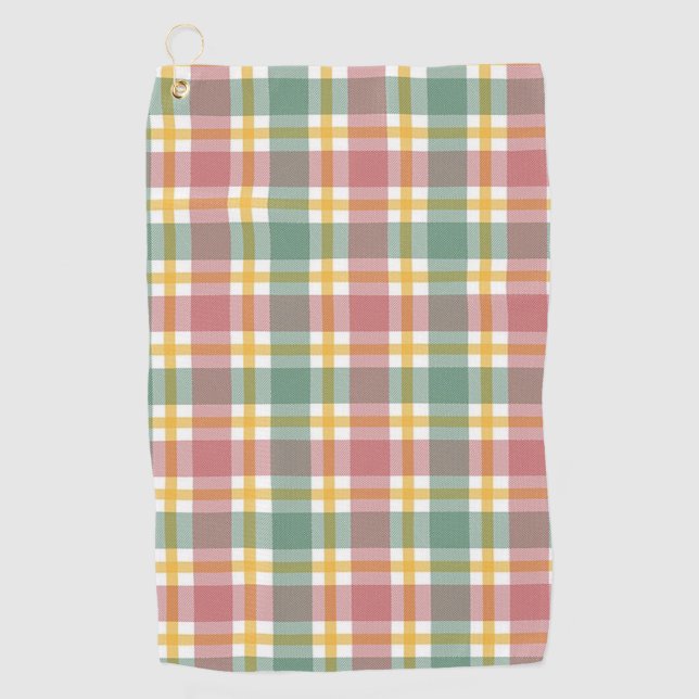 Kariert Golfhandtuch (Vorderseite)