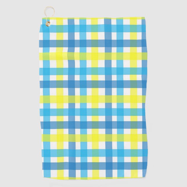 Kariert Golfhandtuch (Vorderseite)