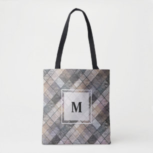 Kariert grau . tasche