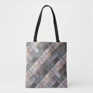 Kariert grau . tasche