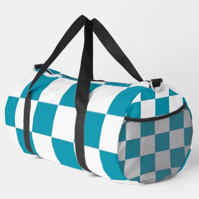 Kariert groß duffle bag (Rechte Ecke)