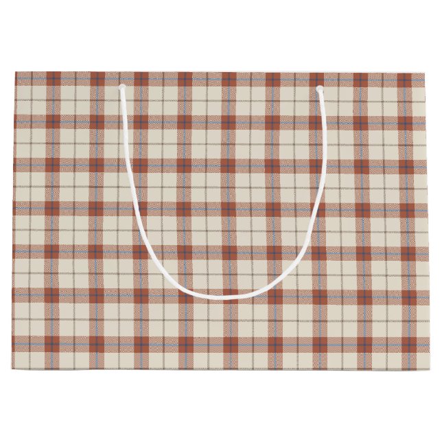 Kariert Große Geschenktüte (Vorderseite)