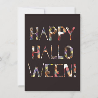 Kariert Happy Halloween Einladung