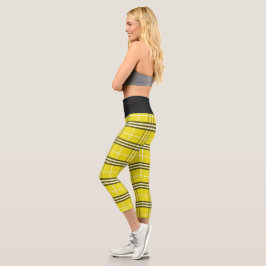 Kariert Hatter Capri Leggings