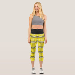 Kariert Hatter Capri Leggings
