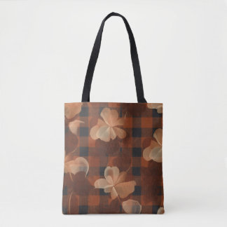 Kariert in Blüten Tasche
