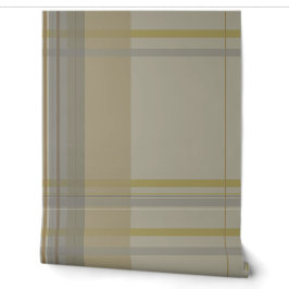 kariert in Gold, Silberkupfer, Grau und Beige Tapete