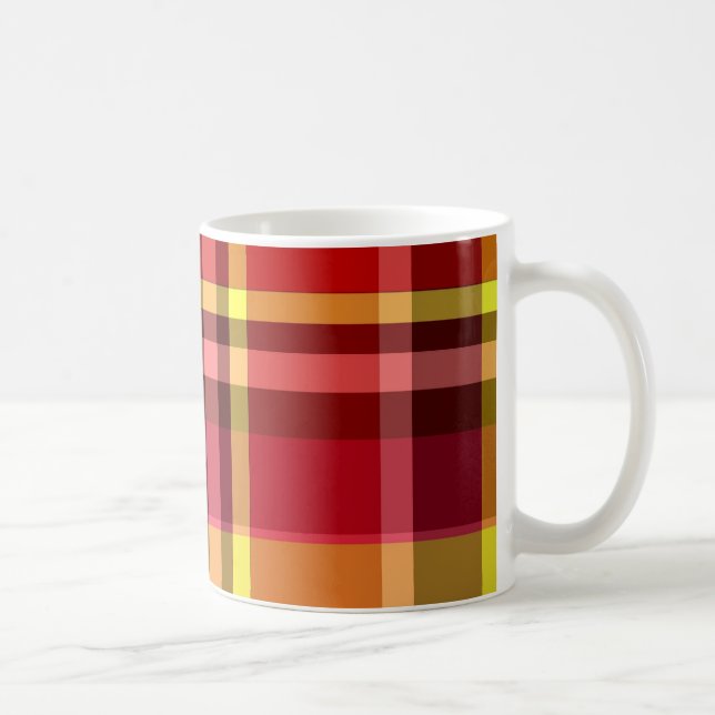 Kariert Kaffeetasse (Rechts)