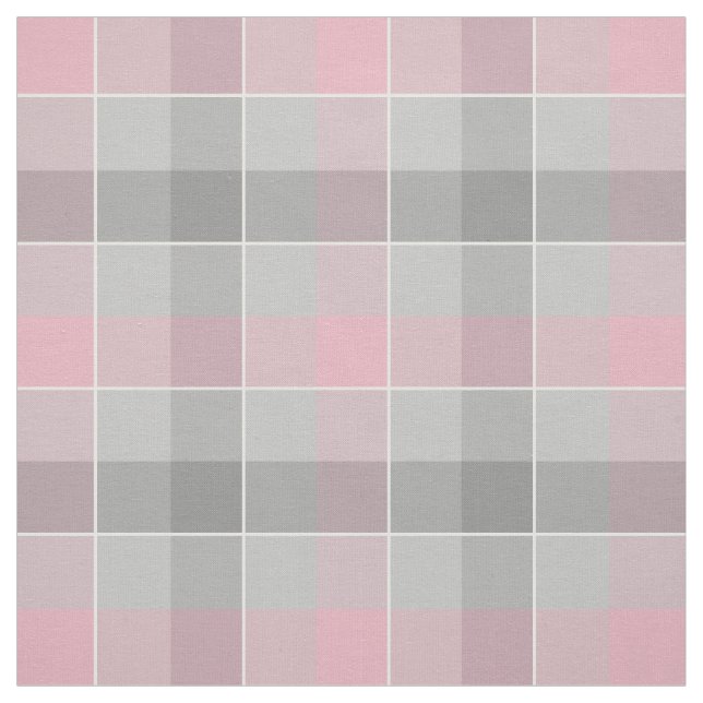 kariert kariert, grau und rosa stoff (Muster)