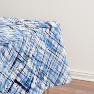 kariert, kartan, kariert, klassisch, blau, weiß tischdecke