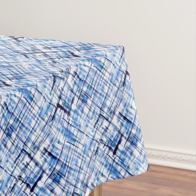 kariert, kartan, kariert, klassisch, blau, weiß tischdecke (Beispiel)