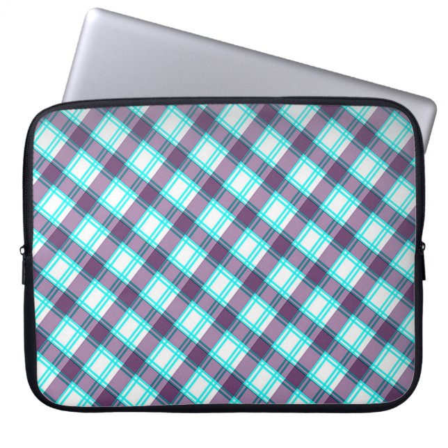 Kariert Laptopschutzhülle (Vorderseite)