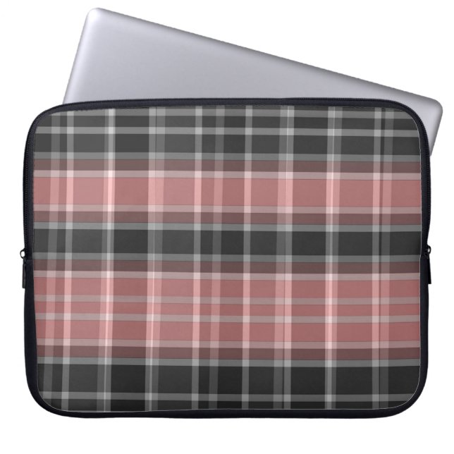 Kariert Laptopschutzhülle (Vorderseite)