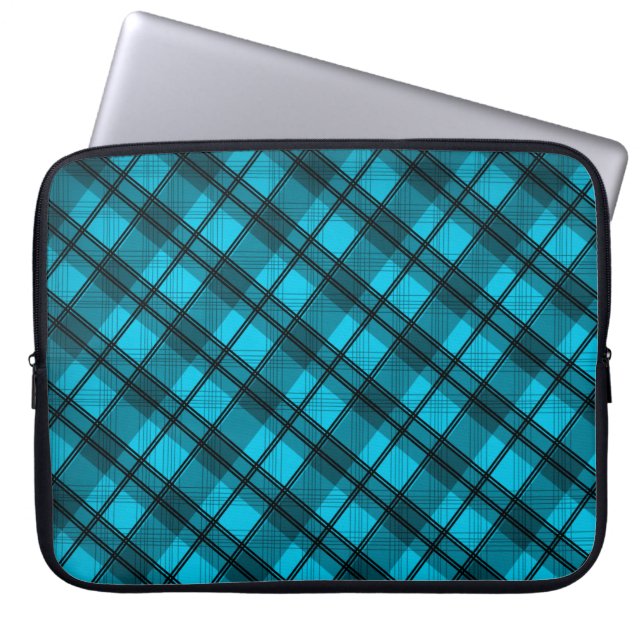 Kariert Laptopschutzhülle (Vorderseite)