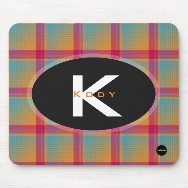 Kariert Mousepad - HAMbyWG (Vorne)