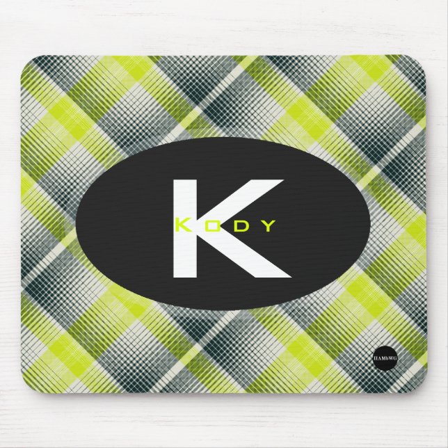 Kariert Mousepad - HAMbyWG (Vorne)