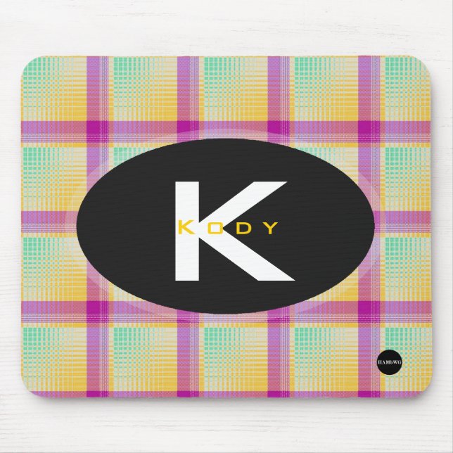 Kariert Mousepad - HAMbyWG (Vorne)