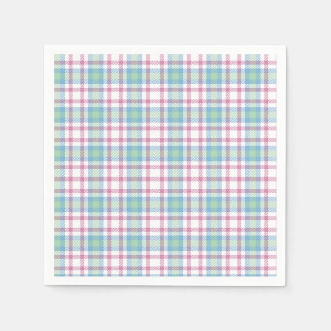 Kariert Paper Napkin Serviette (Vorderseite)
