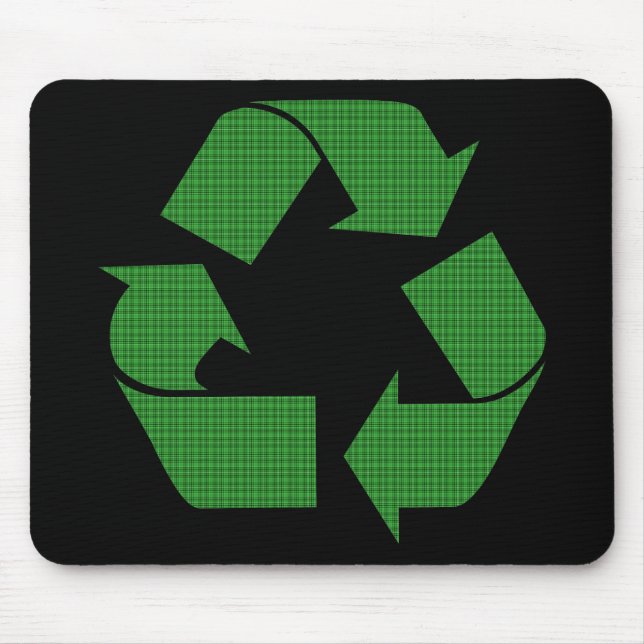 kariert recyceln mousepad (Vorne)