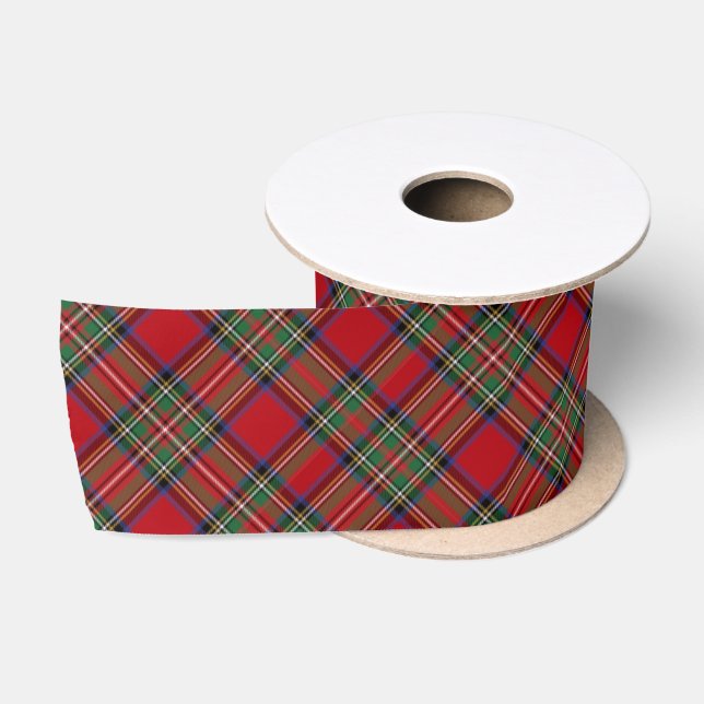 Kariert Red Green Clan Stewart Karo Tartan Satinband (Spule)