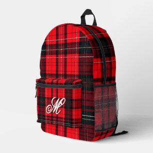 Kariert Red Traditional Tartan Popular Collection Bedruckter Rucksack