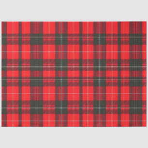 Kariert Red Traditional Tartan Trendy Collection Seidenpapier