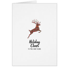 Kariert Rentier Holiday Cheer